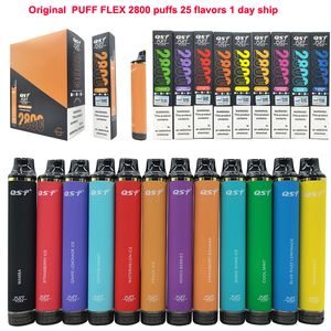 Original QST Puff flex 2800 E Cigarettes BVS /ZLQ BAR 8000 Sfog 9000 IQTE 10000 Filex max 5000 5500 800 Shine 0% 2% 5% vape desechable Autorizado