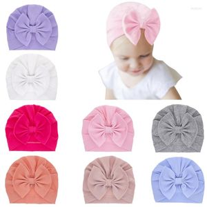 Hats Summer Cotton Soft Born Baby Cap Girl Turban Infant Bow Knot Caps Toddler Hat Beanie Head Wraps For 0-2 Years Old