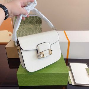 NEW Horse Buckle Designer Bag Shoulder Bag Women Luxury Handbag Leather Crossbody Bags Lady Messenger Bags Purse 230207