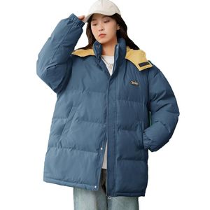 Women's Down & Parkas Women Korean Oversized Cotton Padded Jacket Winter Warm Thicken Short Puffer Coat Woman Hooded Loose Casual Outwear