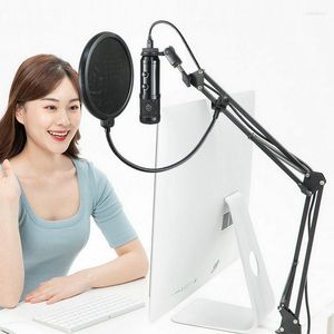 ラップトップWindows cardioid Studio Vocals over YouTube用のマイクメタルUSBコンデンサー録音マイク