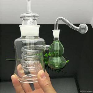 Bottiglia di vetro esterna Bottiglia d'acqua di zucca Bong di vetro Bruciatore di olio Pipa ad acqua di vetro Impianti petroliferi Impianti di fumo