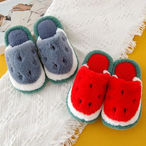 Slipper Kinder Baumwolle Hausschuhe für Mädchen Jungen rutschfeste Winter Samt warme Kinder Indoor Schuhe Kleinkind Baby weiche Plüsch Hausschuhe 230301