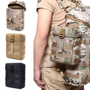 Outdoor Bags Molle Military Pouch Shoulder Tactical Binocular Telescope Storage Survival Hiking Water Bottle 230228