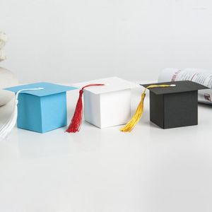 Подарочная упаковка для выпуска поздравительно DIY Candy Cake Packaging Boxes Bachelor Cap Surpry Box для сына/дочери