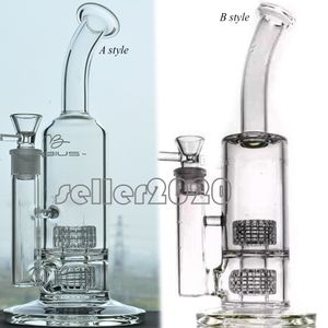Mobius Glass Bong Narghilè Matrix Perc 18mm Bowl Heady Glass Dab rig Tubi per l'acqua in vetro fumoso