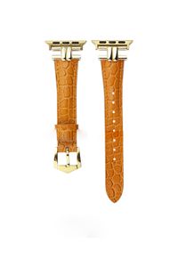 Кожаный ремешок из роскошного рисунка для крокодила для серии IWatch 8 7 6 5 4 3 SE Металлическая пряжка Женщины Слитные браслеты для Apple Watch Band 40 мм 40 мм 38 мм 45 мм 42 мм 44 мм 49 мм