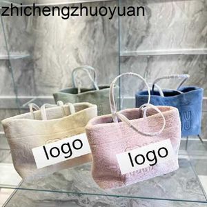 Designer neue Frauen Herbst Winter 23 neue Produkt Einkaufstasche eine Schulter tragbare Plüsch Einkaufs bonbonfarbenen Tasche