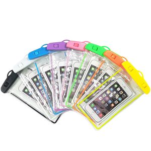 照明用防水電話ケースバッグPVC for iPhone 12 13 14 Pro Samsung S10 LED Waterfroofs Shell Dry Bagは3.5-6インチでストラップで最大3.5-6インチ