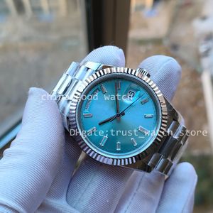 9 relojes de estilo para hombres de 40 mm Resaje de regalo BPF Bisel de diamante Movimiento automático BP V2 Strap Everyse Date Sapphire Crystal BP Factory Wristmatches Original Box