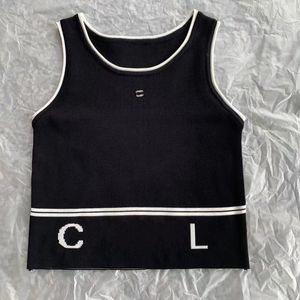 Men's T-shirts Designer Anagram-embroidered Women Tanks Camis Cotton-blend Tank Tops Two C Letters Designer Skirts Yoga Suit CHANNEL Dress Bra Vest Ladies 13