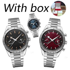 Mens 42mm Ceramic Dial Sea Master Designer Stainless Steel Strap Sapphire Glass Waterproof King Watch Montre De Luxe OMG Watches