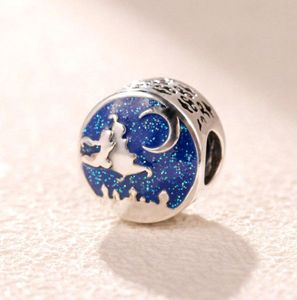 925 Sterling Silver Magic Carpet Ride Charm Pärla för europeiska Pandora smycken Charmmband