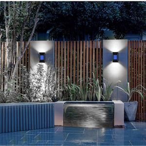 Wandleuchte Outdoor Solar Sicherheitsleuchten Bewegungssensor Wireless IP 65 Wasserdicht für Gartenzaun Terrasse Garage