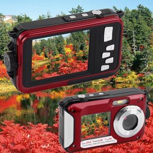 Digital Cameras 2.7inch TFT Camera Waterproof 24MP MAX 1080P Double Screen 16x Zoom Camcorder Wholesale Lore22