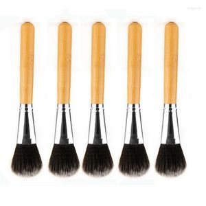 Makeup Brushes 5st Professional Tools Round Head Bamboo Handle Powder Blush Brush Foundation Cosmetics