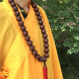 Outdoor Fitness Equipment Big Prayer Beads Necklace To Match Shaolin Kung Fu Uniform Monk Meditation Suit Tai Chi Martial Arts Clothes 230301