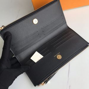 Fashion designer wallets luxury Brazza purse mens womens clutch bags Highs quality flower letter coin purses long card holders with original box dust bag M61269