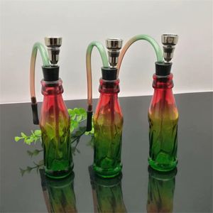 new Europe and Americaglass pipe bubbler smoking pipe water Glass bong Colored coke bottle and glass water bottle