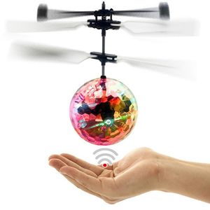 Creative Kid Toy RC Luminous Flight Balls Mini Aircraft Unique Suspended LED Light Intelligent Induction Flying BallKid Toys