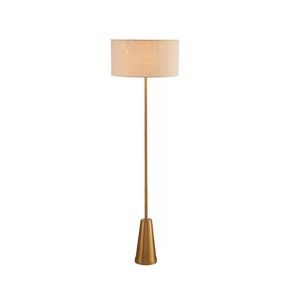 Europeisk stil standard golvlampa lyx klassisk design tyg skugga stativ lampa 45 cm bredd 155 cm höjd för hotell hem vardagsrum sovrum studierum dekor