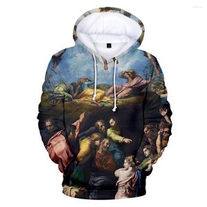 Felpa con cappuccio da uomo EST 3D Arte 3d Donne colorate/uomo Fascita Long Maniche con cappuccio 2023 Hip Hop Casual Streetshirt Chithirt Abiti con cappuccio