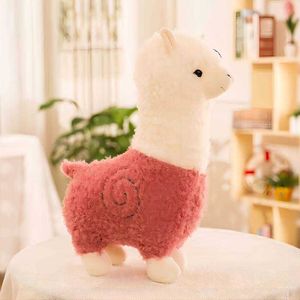 Pchane zwierzęta 6 kolorów alpaca miękkie pluszowe zabawki lama arpakasso pluszowe zwierzę Kawaii urocze dla dzieci prezenty świąteczne 28 cm