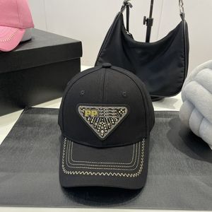 Дизайнерская шляпа Бейсболка casquette Горный хрусталь Большой треугольник роскошь Классические кепки Модные женские и мужские солнцезащитные кепки Спортивные бейсболки Подарок для путешествий на открытом воздухе