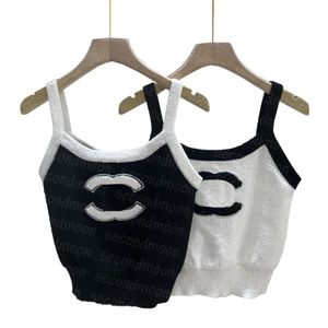 Kobiety Sling Vest Tee Knits T Shirt Summer Fashion Knitting Kamizelki Projektant Casual Dzianiny Kamizelki