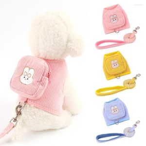 Dog Collars 1 Set Snack Storage Bag Puppy Harness 360-degree Surround Warm Cotton Pet Backpack For Water Glasses