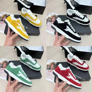 Designerskie trampki ze skóry cielęcej obuwie odblaskowe buty męskie damskie trampki Vintage Suede Sneaker buty na platformie