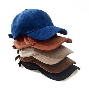 Ball Caps Women Warm Baseball Cap Velvet Light Board Solid Color Hat Outdoor Couple Hat Male Autumn and Winter Tide Sun Hat Z0301