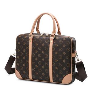 2023 3 colors Briefcase Simple Mens Briefcase Slim Leather Solid Large Man Bags Laptop Bag Messenger for Men