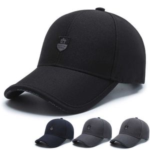 Ball Caps Men Fashion Wild Sunshade Sun Protection Black Baseball Cap For Winter Women Sport Cotton Warm Hats Male Kpop Bone Unisex C35 Z0301