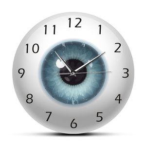 Wanduhren The Eye Eyeball Pupil Core Sight View Ophthalmology Silent Wall Clock All Seeing Human Body Anatomy Neuheit Wall Watch Gift 230301