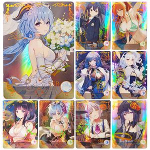 Cartoon Figures Goddess Story SSR Card Rem Nami Ganyu Bronzing collection Anime characters Game cards Children's toys Birthday gifts Christmas T230301