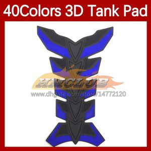 Motorcycle Stickers 3D Carbon Fiber Tank Pad Protector For KAWASAKI NINJA 650R ER-6F ER 6F 650 R ER6F 09 10 11 2009 2010 2011 Gas Fuel Tank Cap Sticker MOTO Decal 40 Colors