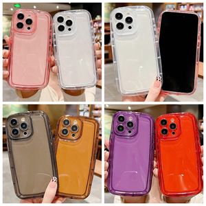 S24 Crystal Clear Soft TPU Shockproof Cases For Samsung S23 Ultra S22 Plus A54 A34 A14 5G Transparent Fashion Gel Plain Blank Fine Hole Mobile Phone Back Cover