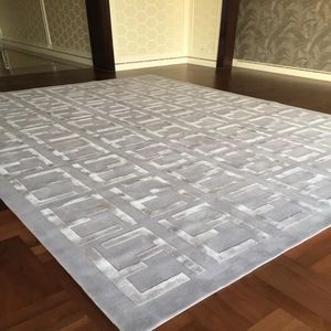 Wallpapers 2x3m High Quality 3D Wool Silk And Low Hair Double F Logo Carpet Rug Can Be Customized Size/ Color/Acrylic