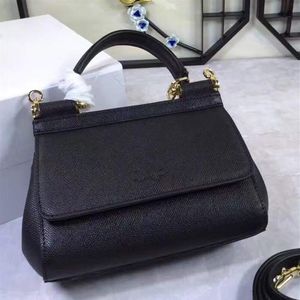 new 20CM Miss Sicily Mini Bag palm print multicolor calfskin leather Fashion temperament Handbag Shoulder Messenger Bag256W