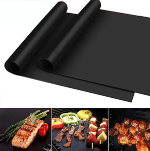 BBQ GRILL MAT Hållbar icke-stick grillmatta 40*33 cm matlagningsark Mikrovågsugn utomhus BBQ Matlagningsverktyg 100 st