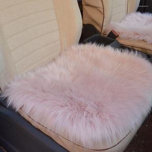 Car Seat Covers 1x Natural Comfortable Soft Warm Mat Auto Front Cover Pad Universal Size