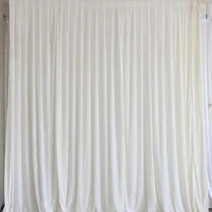 Other Event Party Supplies 2x2m Ceiling For Stage Wall Divider Backdrop Curtain Detachable Ice Silk Voile Drape Decoration Wedding Decor With Swag Romantic 230228