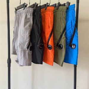 Shorts de uma lente calças masculinas casuais óculos de algodão removível bolso com zíper de verão shorts de moletom ao ar livre jogging tamanho M-XXL