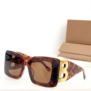 Novo designer de moda Homens e mulheres óculos de sol Square B 6935 Com diamantes, designer de marca de grandes dimensões Large Frame Sunglasses