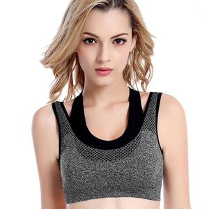 Gym Clothing Breathable Top Sports Bras For Women 2023 Est Woman Sexy Running Yoga Vest Dry Back Fake Two Tops