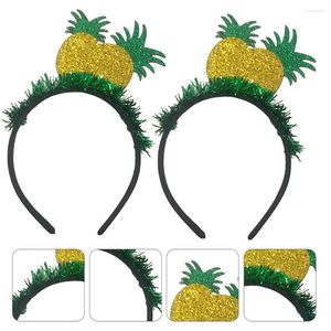 Bandanas Headband Hawaiian Hair Pineapple Hoop Fruit Headwear Party Costume Headpiece Summer Patricks Day Festival Kids Hairband