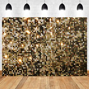 Andra evenemangsfestartiklar 1 6m Bright Gold Glitter Födelsedag Bakgrund Baby Shower Wedding Decor Wall Backdrop Curtain Decoration 230228