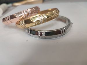 18k gold tennis bangle bracelet Starry Rome diamond designer jewlery designer for women men couple fashion Valentine day Wedding Party Christmas silver gift