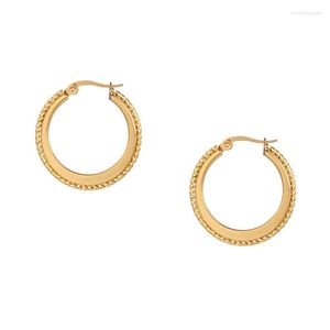 Hoop Earrings Design Titanium Steel Small Hoops Sets Long Gold Color Chain Women's Set Korean Fashion Jewelry Gift Accessories